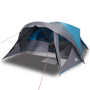 vidaXL Family Tent Cabin 6-Person Blue Waterproof