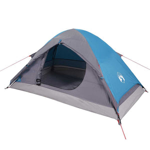 vidaXL Camping Tent Dome 2-Person Blue Waterproof