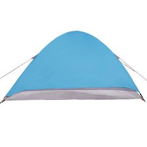 vidaXL Camping Tent Dome 4-Person Blue Waterproof