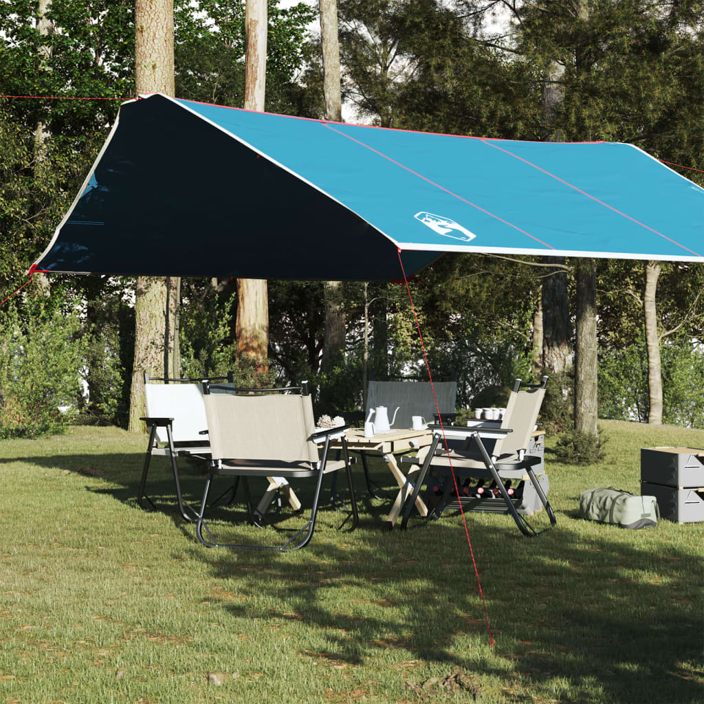 vidaXL Camping Tarp Blue 420x440 cm Waterproof