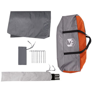 vidaXL Camping Tarp Orange 430x380x210 cm Waterproof