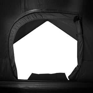 vidaXL Camping Tent Dome 2-Person White Blackout Fabric Waterproof