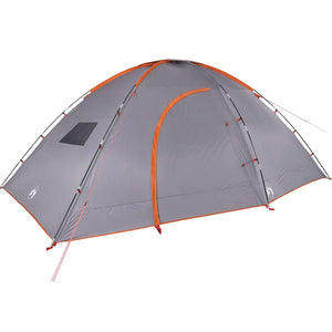 vidaXL Camping Tent 8-Person Orange Waterproof