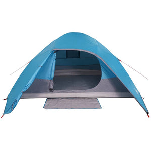 vidaXL Camping Tent Dome 4-Person Blue Waterproof