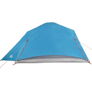 vidaXL Camping Tent Dome 4-Person Blue Waterproof