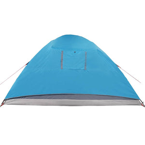 vidaXL Camping Tent Dome 4-Person Blue Waterproof