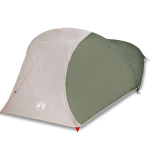 vidaXL Camping Tent Dome 4-Person Green Waterproof