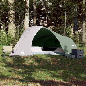 vidaXL Camping Tent Dome 4-Person Green Waterproof