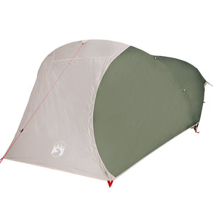 vidaXL Camping Tent Dome 4-Person Green Waterproof