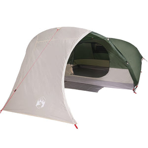 vidaXL Camping Tent Dome 4-Person Green Waterproof