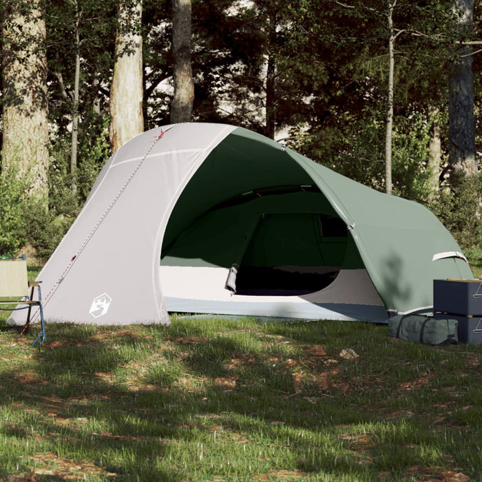 vidaXL Camping Tent Dome 4-Person Green Waterproof