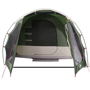 vidaXL Family Tent Tunnel 8-Person Green Waterproof