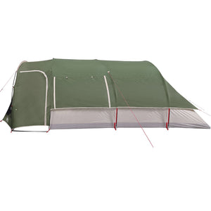 vidaXL Family Tent Tunnel 8-Person Green Waterproof