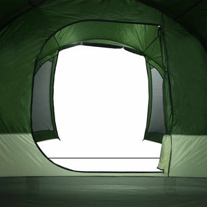 vidaXL Family Tent Tunnel 8-Person Green Waterproof