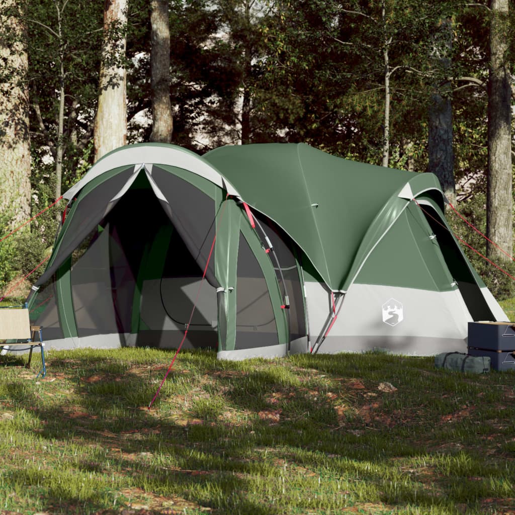 vidaXL Family Tent Tipi 8-Person Green Waterproof