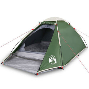 vidaXL Camping Tent Dome 2-Person Green Waterproof