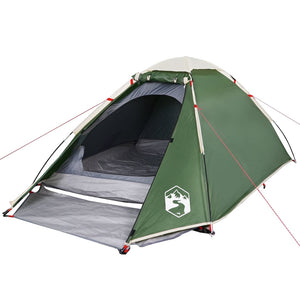 vidaXL Camping Tent Dome 2-Person Green Waterproof