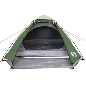 vidaXL Camping Tent Dome 2-Person Green Waterproof