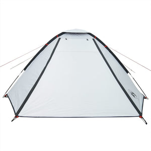 vidaXL Camping Tent Dome 4-Person White Blackout Fabric Waterproof