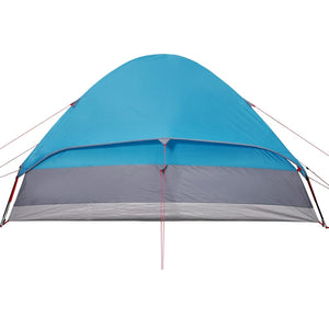 vidaXL Camping Tent Dome 4-Person Blue Waterproof