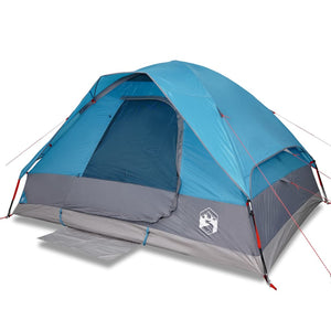 vidaXL Family Tent Dome 6-Person Blue Waterproof