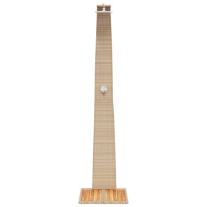 vidaXL Outdoor Shower Beige 55x60x224 cm Poly Rattan and Acacia Wood