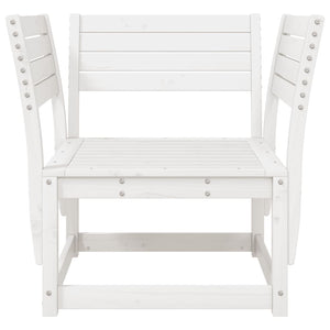 vidaXL Garden Chair White Solid Wood Pine