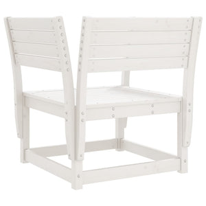 vidaXL Garden Chair White Solid Wood Pine