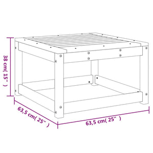 vidaXL Garden Footstool Solid Wood Pine