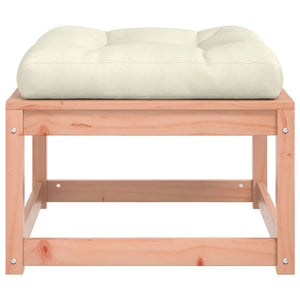 vidaXL Garden Footstool with Cushions Solid Wood Douglas