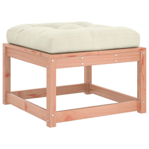 vidaXL Garden Footstool with Cushions Solid Wood Douglas