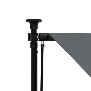 vidaXL Retractable Awning Anthracite 200x150 cm Fabric and Steel