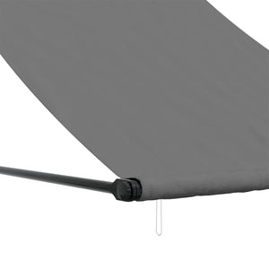 vidaXL Retractable Awning Anthracite 150x150 cm Fabric and Steel