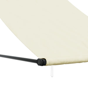 vidaXL Retractable Awning Cream 150x150 cm Fabric and Steel