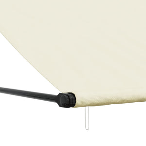 vidaXL Retractable Awning Cream 300x150 cm Fabric and Steel