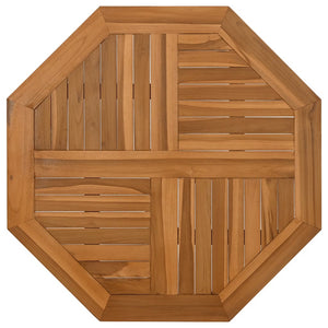 vidaXL Table Top 60x60x2.5 cm Octagonal Solid Wood Teak