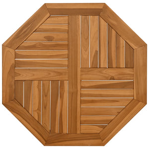 vidaXL Table Top 70x70x2.5 cm Octagonal Solid Wood Teak