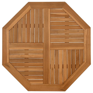 vidaXL Table Top 90x90x2.5 cm Octagonal Solid Wood Teak