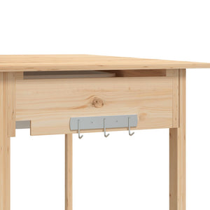 vidaXL Potting Table with Sink 147.5x44x139.5 cm Solid Wood Fir