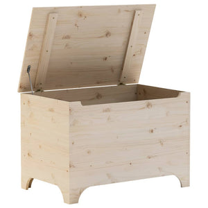 vidaXL Storage Box with Lid RANA 80x49x54 cm Solid Wood Pine