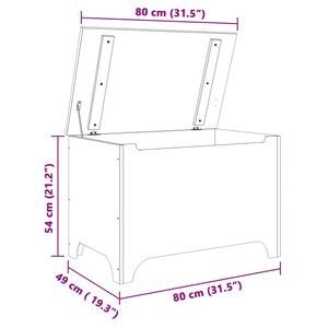 vidaXL Storage Box with Lid RANA 80x49x54 cm Solid Wood Pine