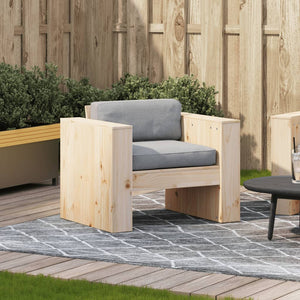 vidaXL Garden Sofa 79x60x62 cm Solid Wood Pine