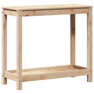 vidaXL Potting Table with Shelf 82.5x35x75 cm Solid Wood Pine