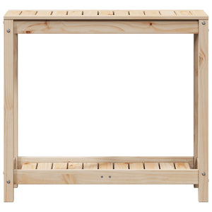 vidaXL Potting Table with Shelf 82.5x35x75 cm Solid Wood Pine