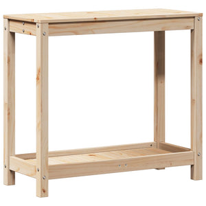 vidaXL Potting Table with Shelf 82.5x35x75 cm Solid Wood Pine