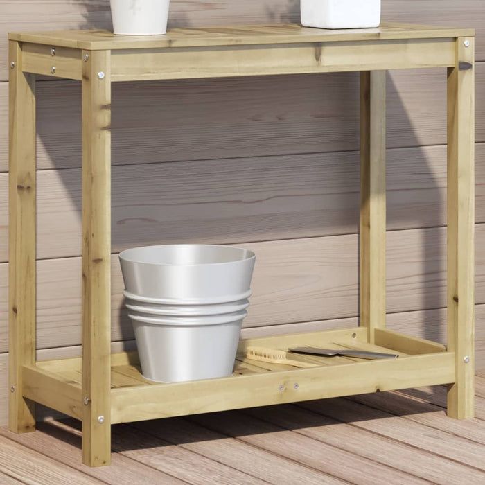 vidaXL Potting Table with Shelf 82.5x35x75 cm Impregnated Wood Pine