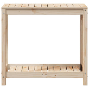 vidaXL Potting Table with Shelf 82.5x50x75 cm Solid Wood Pine