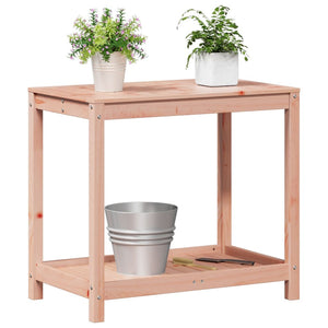 vidaXL Potting Table with Shelf 82.5x50x75 cm Solid Wood Douglas