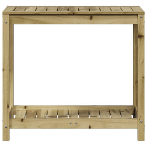 vidaXL Potting Table with Shelf 82.5x50x75 cm Impregnated Wood Pine