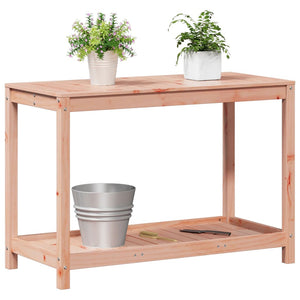 vidaXL Potting Table with Shelf 108x50x75 cm Solid Wood Douglas